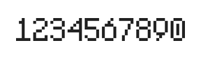 5×8数字点阵字体 ddN58AB0623