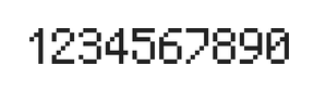 5×8数字点阵字体 ddN58AB0631