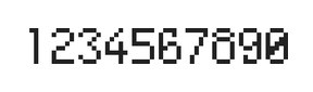5×8数字点阵字体 ddN58AB0632