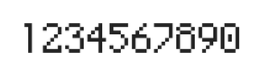 5×8数字点阵字体 ddN58AB0633
