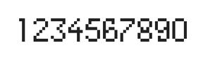 5×8数字点阵字体 ddN58AB0636