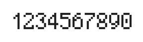 5×8数字点阵字体 ddN58AB0650