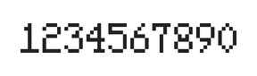 5×8数字点阵字体 ddN58AB0656