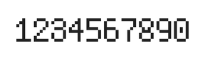 5×8数字点阵字体 ddN58AB0679