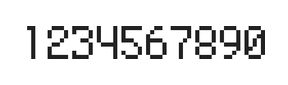 5×8数字点阵字体 ddN58AB0685