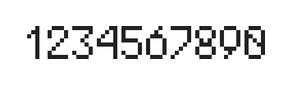 5×8数字点阵字体 ddN58AB0689