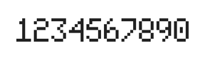 5×8数字点阵字体 ddN58AB0697
