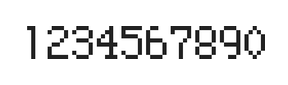 5×8数字点阵字体 ddN58AB0700