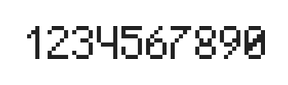 5×8数字点阵字体 ddN58AB0707