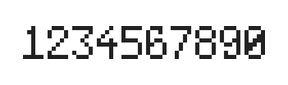 5×8数字点阵字体 ddN58AB0717