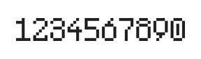 5×8数字点阵字体 ddN58AB0723
