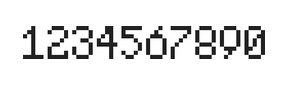 5×8数字点阵字体 ddN58AB0748