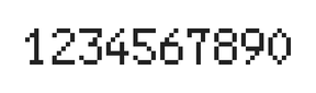 5×8数字点阵字体 ddN58AB0755