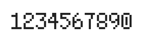 5×8数字点阵字体 ddN58AB0772