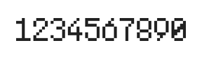 5×8数字点阵字体 ddN58AB0793