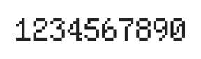 5×8数字点阵字体 ddN58AB0803