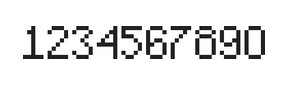 5×8数字点阵字体 ddN58AB0810