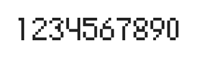 5×8数字点阵字体 ddN58AB0816