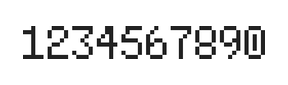 5×8数字点阵字体 ddN58AB0831