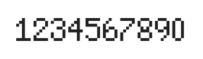 5×8数字点阵字体 ddN58AB0846