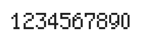 5×8数字点阵字体 ddN58AB0852