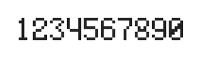 5×8数字点阵字体 ddN58AB0860