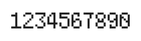 5×8数字点阵字体 ddN58AB0872