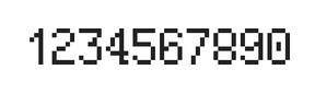 5×8数字点阵字体 ddN58AB0878