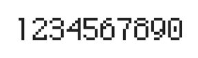 5×8数字点阵字体 ddN58AB0883
