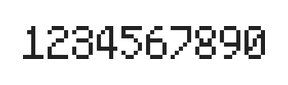 5×8数字点阵字体 ddN58AB0900