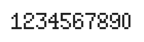 5×8数字点阵字体 ddN58AB0912