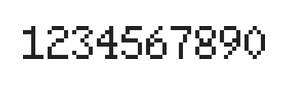 5×8数字点阵字体 ddN58AB0916