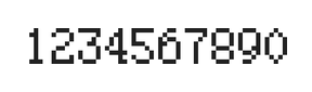 5×8数字点阵字体 ddN58AB0918