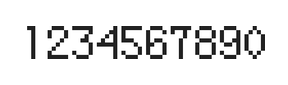 5×8数字点阵字体 ddN58AB0923