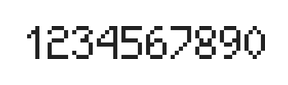 5×8数字点阵字体 ddN58AB0924