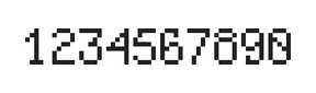 5×8数字点阵字体 ddN58AB0925