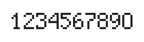 5×8数字点阵字体 ddN58AB0926