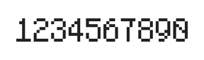 5×8数字点阵字体 ddN58AB0935