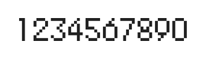 5×8数字点阵字体 ddN58AB0938