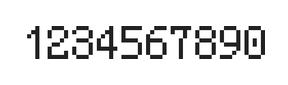 5×8数字点阵字体 ddN58AB0941