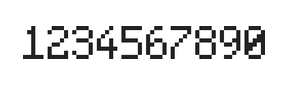 5×8数字点阵字体 ddN58AB0945