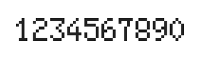 5×8数字点阵字体 ddN58AB0950