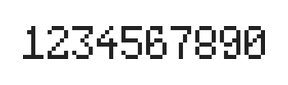 5×8数字点阵字体 ddN58AB0956