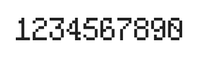5×8数字点阵字体 ddN58AB0976