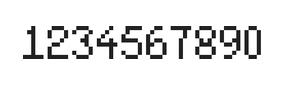 5×8数字点阵字体 ddN58AB0977