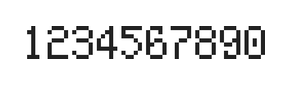 5×8数字点阵字体 ddN58AB0991