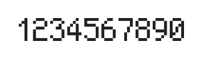 5×8数字点阵字体 ddN58AB0997
