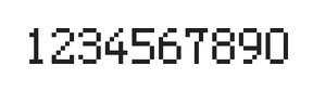 5×8数字点阵字体 ddN58AB0998