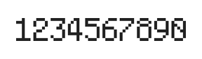 5×8数字点阵字体 ddN58AB0999