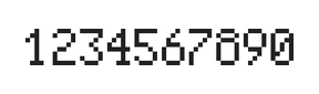 5×8数字点阵字体 ddN58AB1006